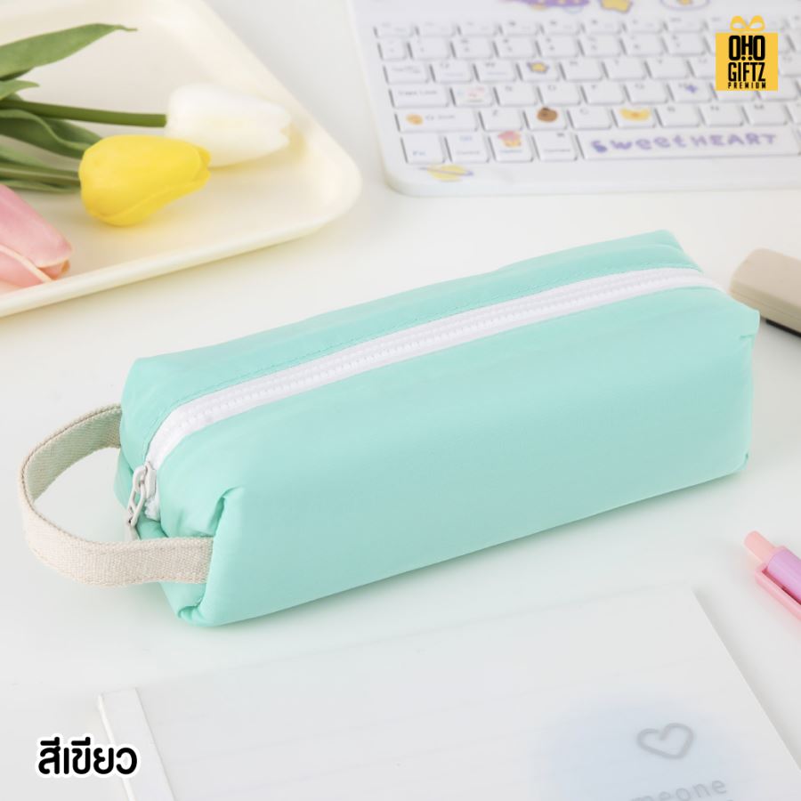 กระเป๋าผ้าใส่ดินสอ สกรีนโลโก้  ทำเป็นของพรีเมี่ยม