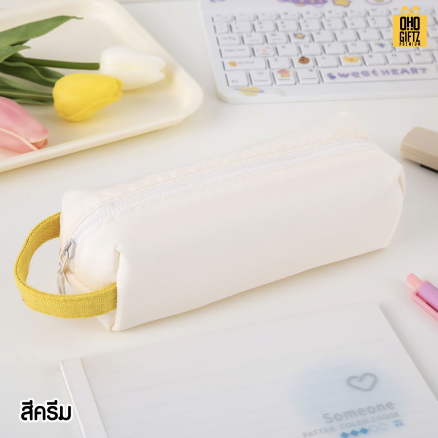 กระเป๋าผ้าใส่ดินสอ สกรีนโลโก้  ทำเป็นของพรีเมี่ยม