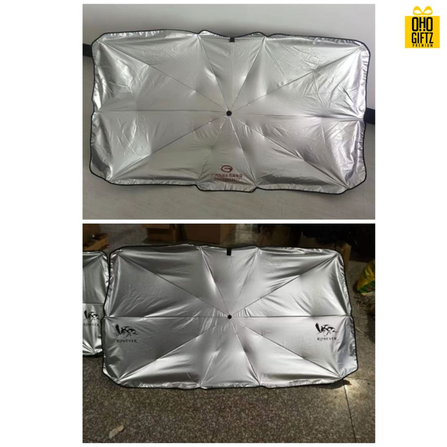 ม่านบังแดดรถยนต์ สกรีนโลโก้ ทำเป็นของพรีเมี่ยม ของชำร่วยได้