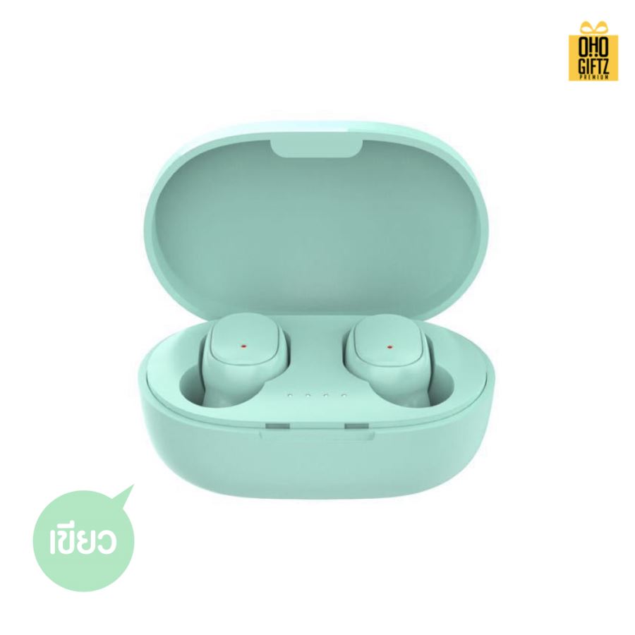 หูฟังบลูทูธสเตอริโอไร้สาย สกรีนชื่อ สกรีนโลโก้ ทำเป็นของพรีเมี่ยมได้ 