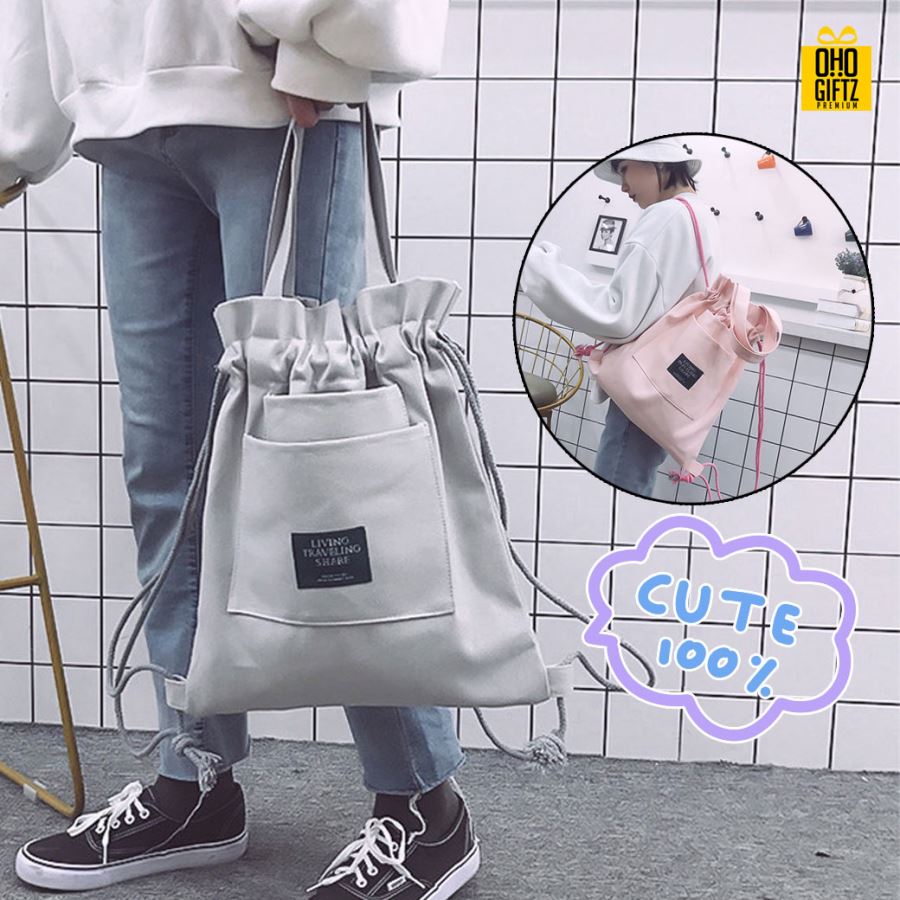 กระเป๋าเป้สะพาย สกรีนโลโก้ ทำเป็นของพรีเมี่ยม