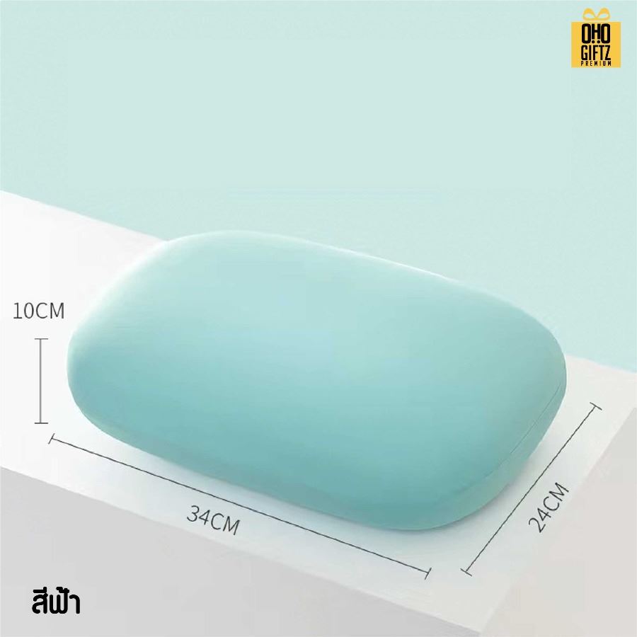 หมอนงีบหมอนพิงหลัง Memory foam สกรีนโลโก้ ทำเป็นของพรีเมี่ยมได้ 