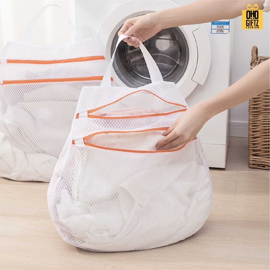 ถุงซักผ้าดีไซน์ใหม่ สกรีนโลโก้ ทำเป็นของพรีเมี่ยม ของชำร่วยได้