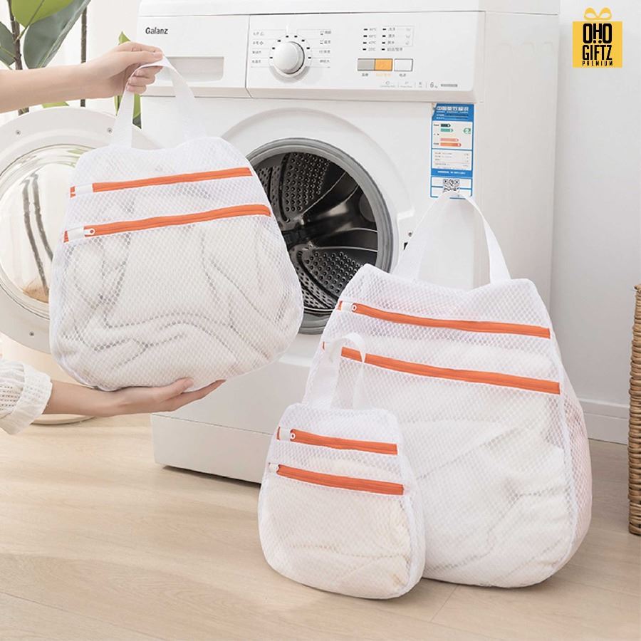 ถุงซักผ้าดีไซน์ใหม่ สกรีนโลโก้ ทำเป็นของพรีเมี่ยม ของชำร่วยได้