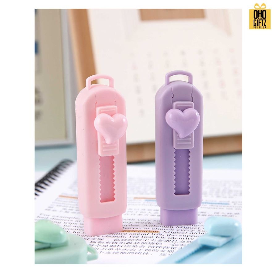 ยางลบแท่งทรงคัตเตอร์ สกรีนโลโก้ ทำของพรีเมี่ยมได้