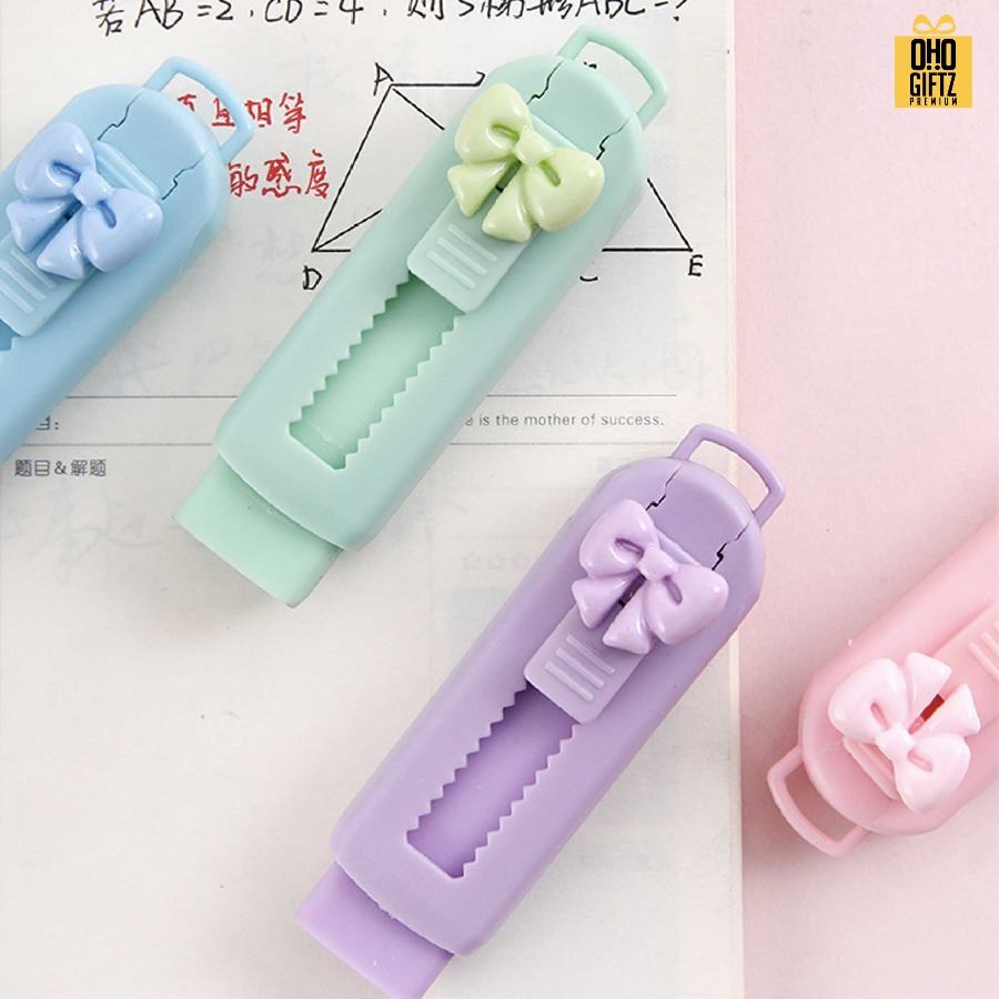 ยางลบแท่งทรงคัตเตอร์ สกรีนโลโก้ ทำของพรีเมี่ยมได้