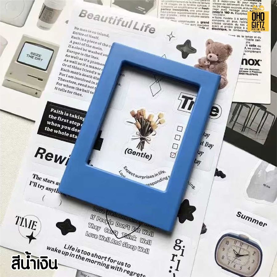 กรอบรูปแม่เหล็กติดตู้เย็น สกรีนโลโก้ ทำเป็นของพรีเมี่ยมได้