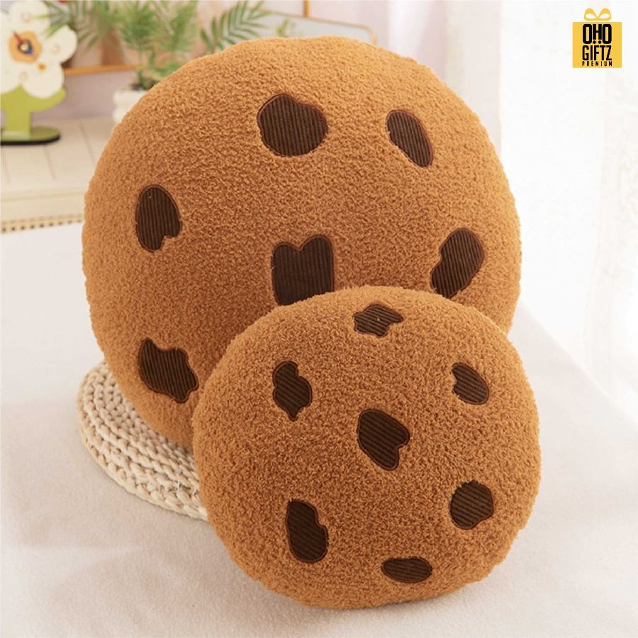 หมอนอิงคุ๊กกี้ สกรีนโลโก้ ทำเป็นของพรีเมี่ยมได้ 