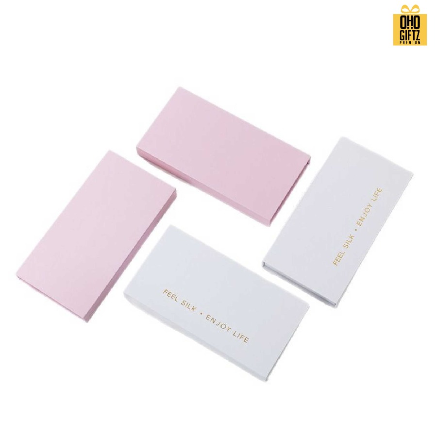 กล่องของขวัญใส่ผ้าปิดตา สกรีนโลโก้ ทำเป็นของพรีเมี่ยม 