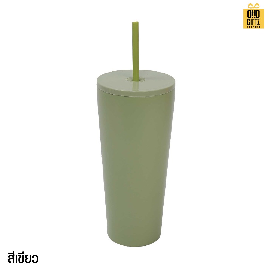 แก้วน้ำสแตนเลสทรงสูง สกรีนโลโก้ ทำเป็นของพรีเมี่ยมได้