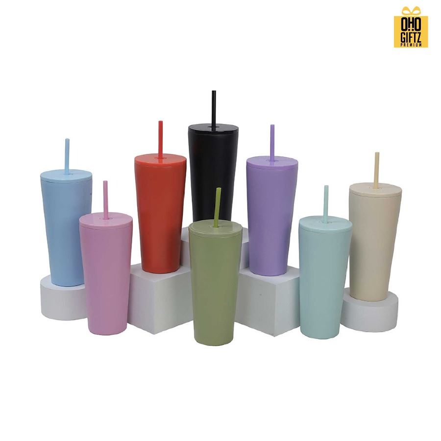 แก้วน้ำสแตนเลสทรงสูง สกรีนโลโก้ ทำเป็นของพรีเมี่ยมได้