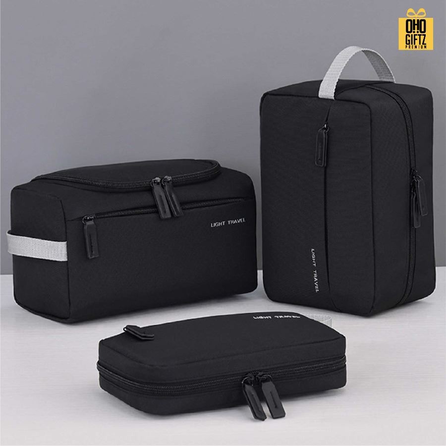 กระเป๋าใส่เครื่องสำอางพกพาเดินทาง สกรีนโลโก้ ทำเป็นของพรีเมี่ยมได้