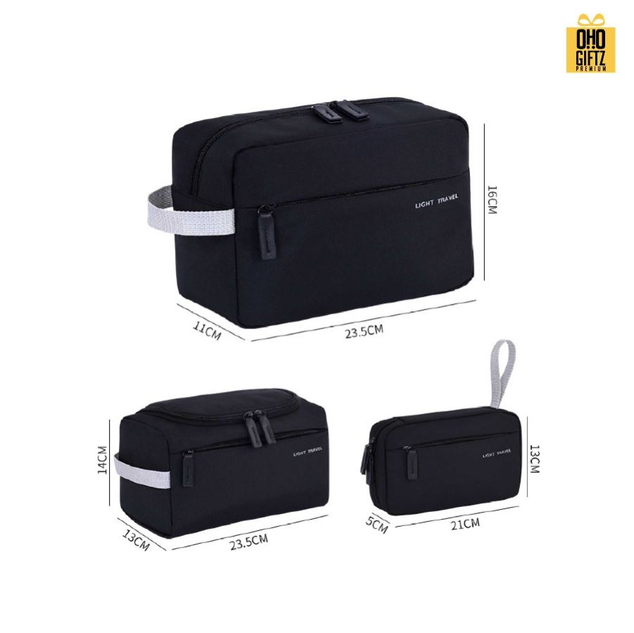 กระเป๋าใส่เครื่องสำอางพกพาเดินทาง สกรีนโลโก้ ทำเป็นของพรีเมี่ยมได้