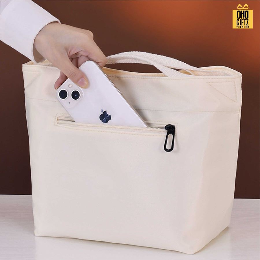 กระเป๋าใส่กล่องข้าวกลางวันเก็บความร้อน-เย็น สกรีนโลโก้ ทำเป็นของพรีเมี่ยม