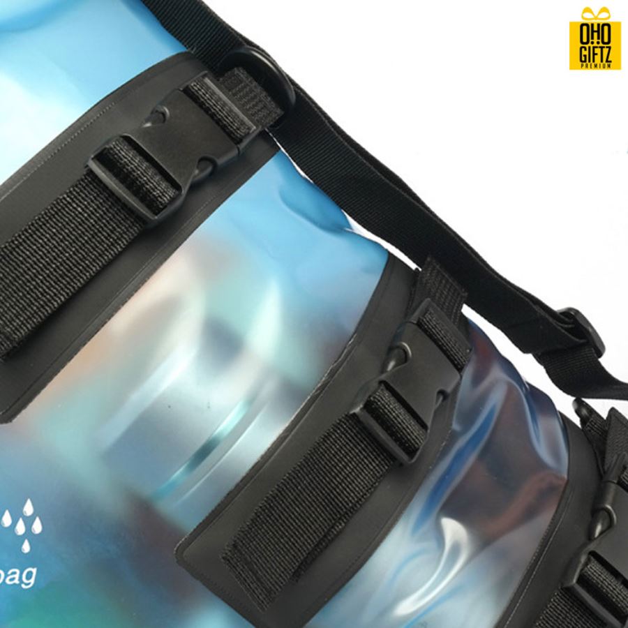 กระเป๋าเป้PVCใสกันน้ำ สกรีนโลโก้ ทำเป็นของพรีเมี่ยม