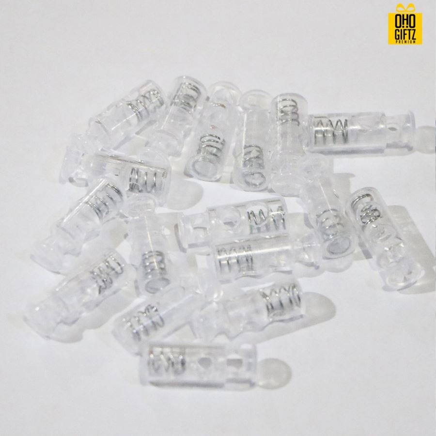 Stoper สปริง 2 รู ใช้สำหรับปรับสายคล้องหูของหน้ากาก