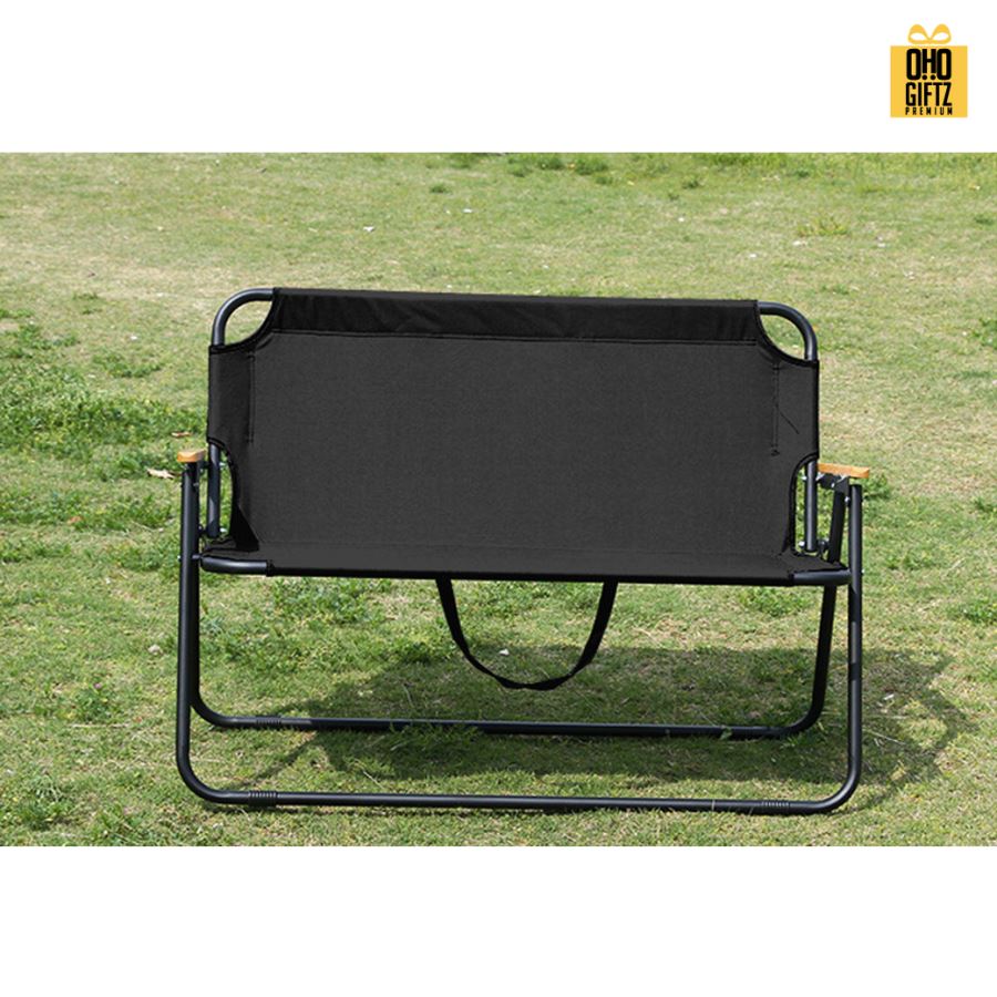 เก้าอี้ปิคนิคแบบนั่งคู่ สกรีนชื่อ สกรีนโลโก้ ทำเป็นของพรีเมี่ยมได้