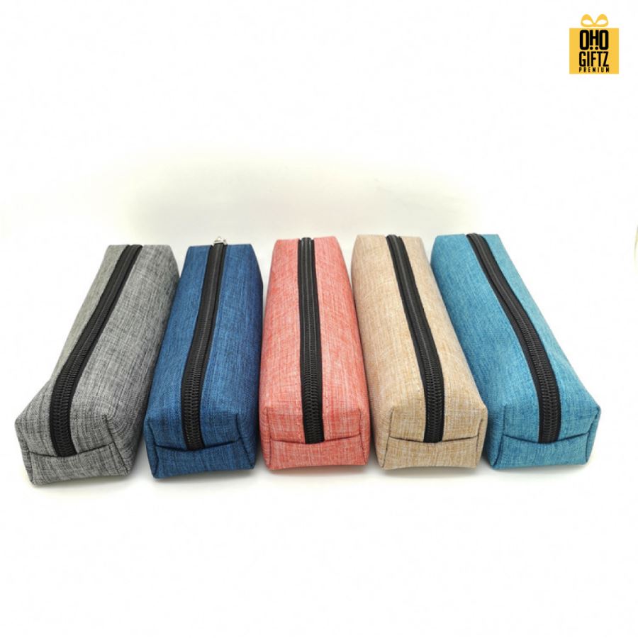 กระเป๋าใส่เครื่องเขียนกันน้ำ สกรีนโลโก้  ทำเป็นของพรีเมี่ยมได้