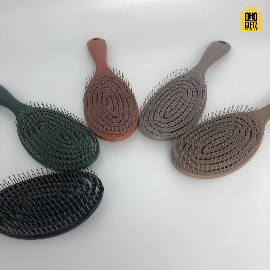 หวีแปรงมีปุ่มนวดผมผ่อนคลาย สกรีนโลโก้  ทำเป็นของพรีเมี่ยมได้