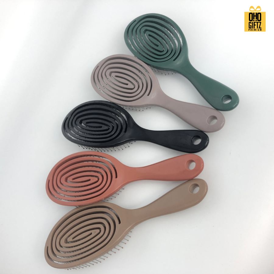 หวีแปรงมีปุ่มนวดผมผ่อนคลาย สกรีนโลโก้  ทำเป็นของพรีเมี่ยมได้