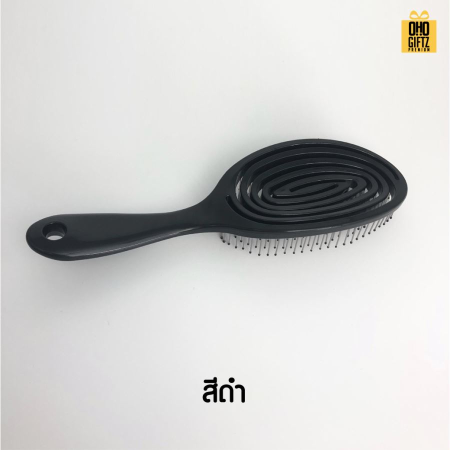 หวีแปรงมีปุ่มนวดผมผ่อนคลาย สกรีนโลโก้  ทำเป็นของพรีเมี่ยมได้