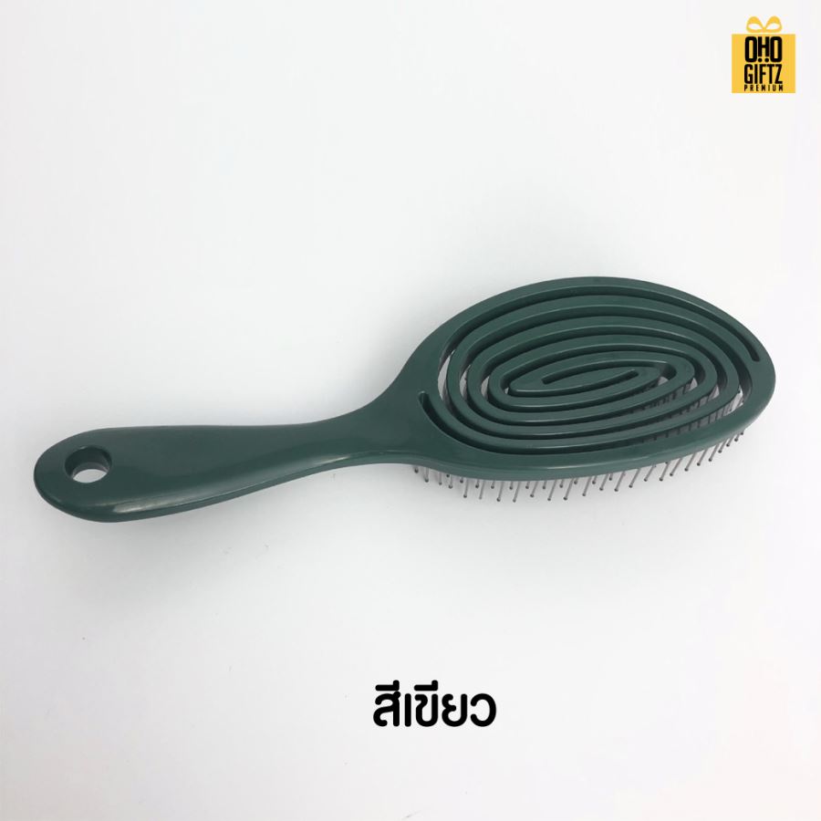 หวีแปรงมีปุ่มนวดผมผ่อนคลาย สกรีนโลโก้  ทำเป็นของพรีเมี่ยมได้