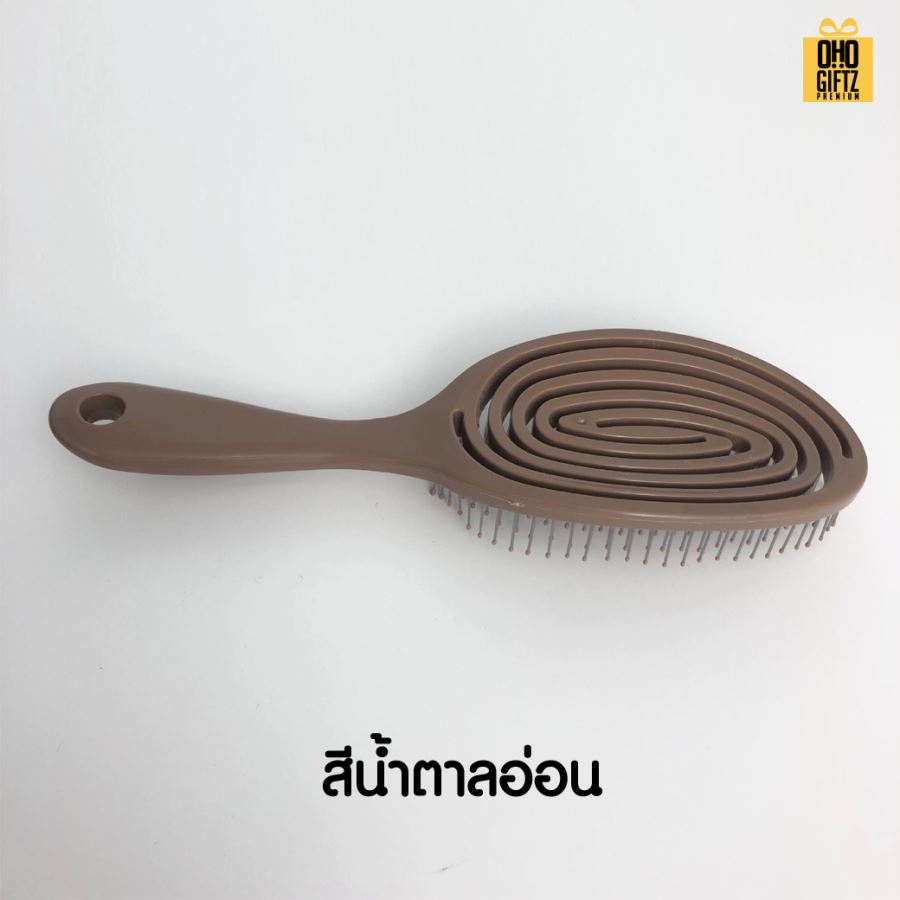 หวีแปรงมีปุ่มนวดผมผ่อนคลาย สกรีนโลโก้  ทำเป็นของพรีเมี่ยมได้