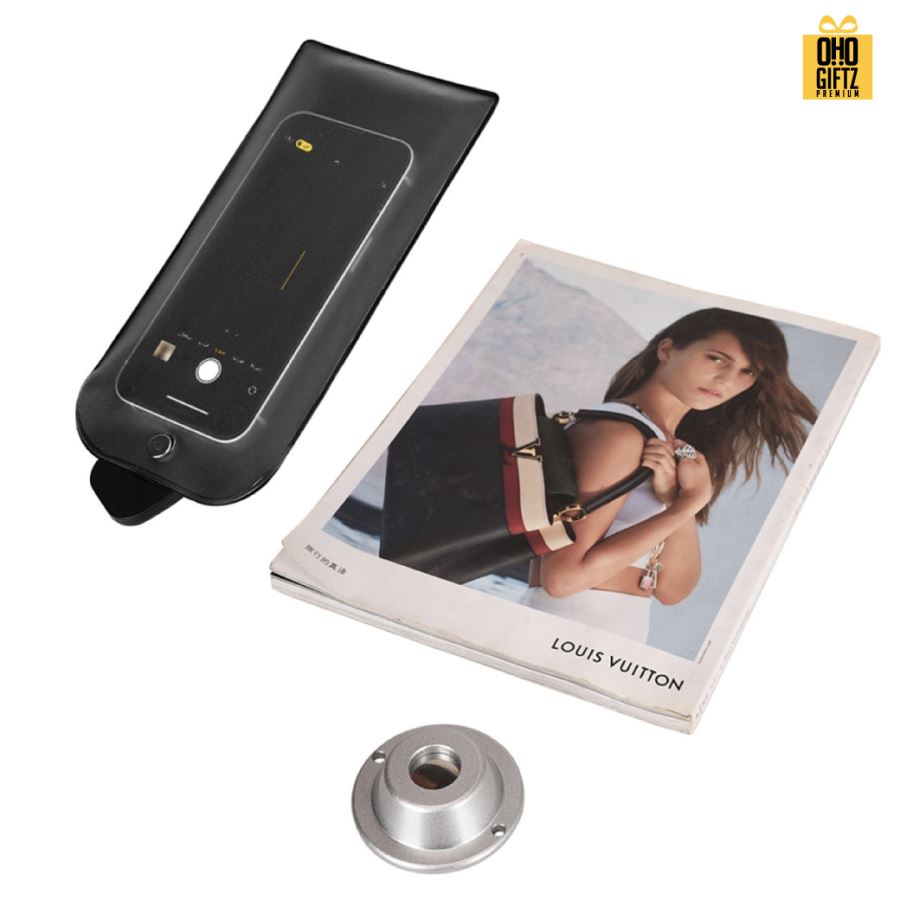 ซองใส่มือถือป้องกันการถ่ายรูปพร้อมห่วงล็อค ฟรีสกรีนโลโก้  ทำเป็นของพรีเมี่ยมได้