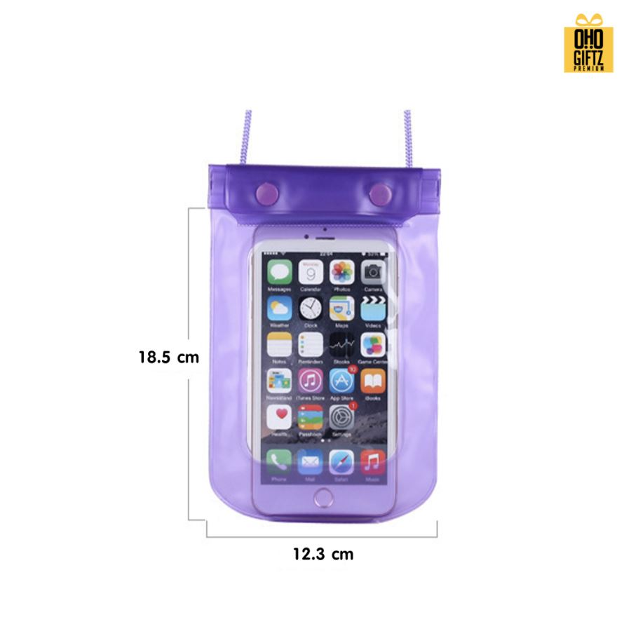 กระเป๋าใส่มือถือกันน้ำ สกรีนโลโก้  ทำเป็นของพรีเมี่ยม
