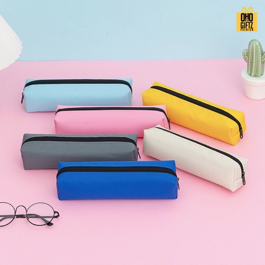 กระเป๋าใส่ดินสอสไตล์เกาหลี สกรีนโลโก้  ทำเป็นของพรีเมี่ยมได้