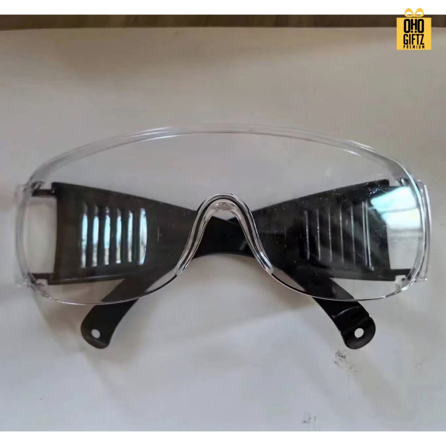 แว่นตาใสกันน้ำ สกรีนโลโก้  ทำเป็นของพรีเมี่ยม