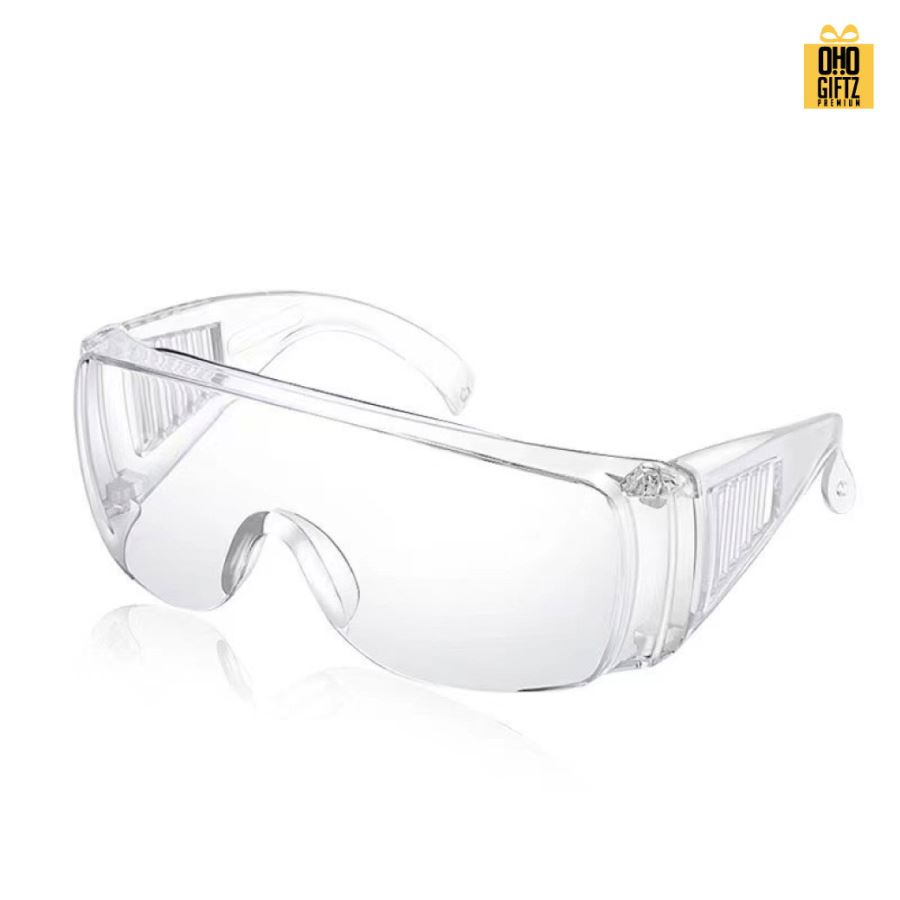 แว่นตาใสกันน้ำ สกรีนโลโก้  ทำเป็นของพรีเมี่ยม