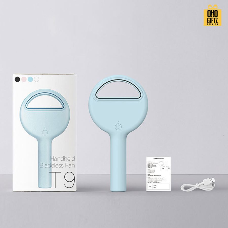 พัดลมจิ๋วไร้ใบพัด usb สกรีนโลโก้ ทำเป็นของพรีเมี่ยม