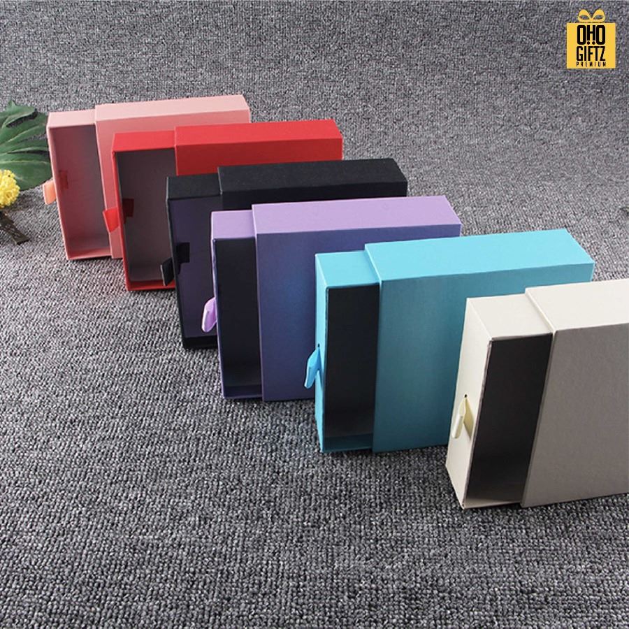 กล่องของขวัญแบบลิ้นชัก สกรีนชื่อ สกรีนโลโก้ ทำเป็นของพรีเมี่ยมได้