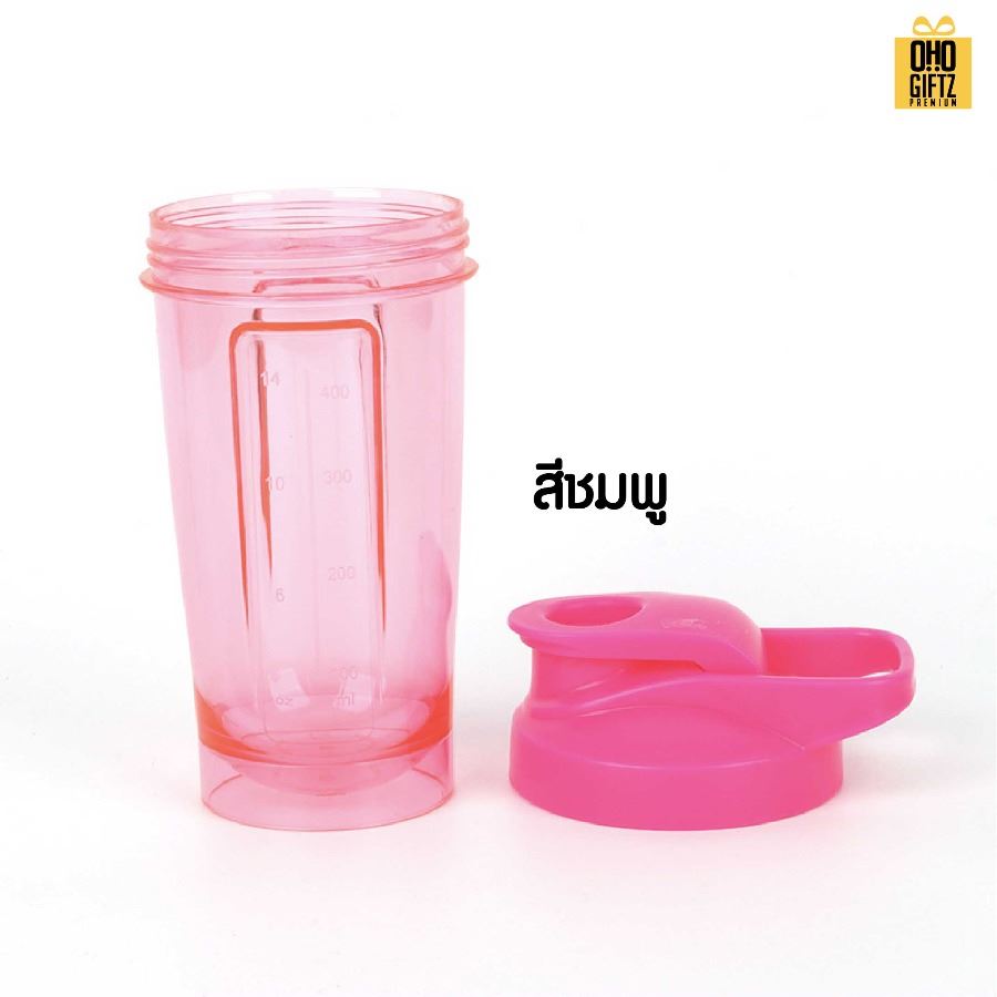 กระบอกเชคสีสดใส สกรีนโลโก้ ทำเป็นของพรีเมี่ยมได้