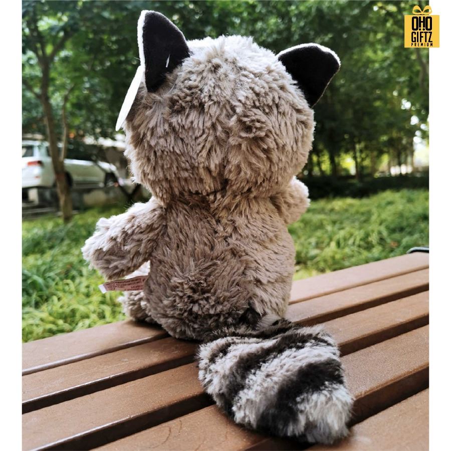 ตุ๊กตาแร็คคูนใส่เสื้อ สกรีนโลโก้ ทำเป็นของพรีเมี่ยมได้ 