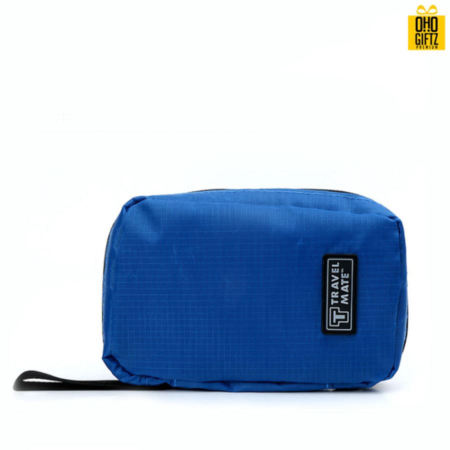 กระเป๋าผ้าไนลอนใส่อุปกรณ์อาบน้ำแขวนได้ สกรีนโลโก้ ทำเป็นของพรีเมี่ยม ของที่ระลึก