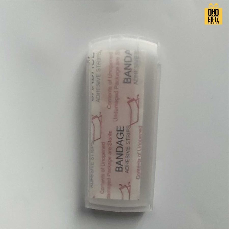 กล่องใส่พลาสเตอร์แบบพกพา สกรีนโลโก้ ทำเป็นของพรีเมี่ยมได้ 