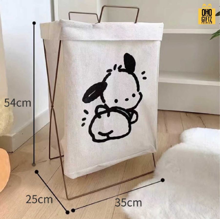 ตะกร้าผ้าพับได้ สกรีนโลโก้ ทำเป็นของพรีเมี่ยมได้