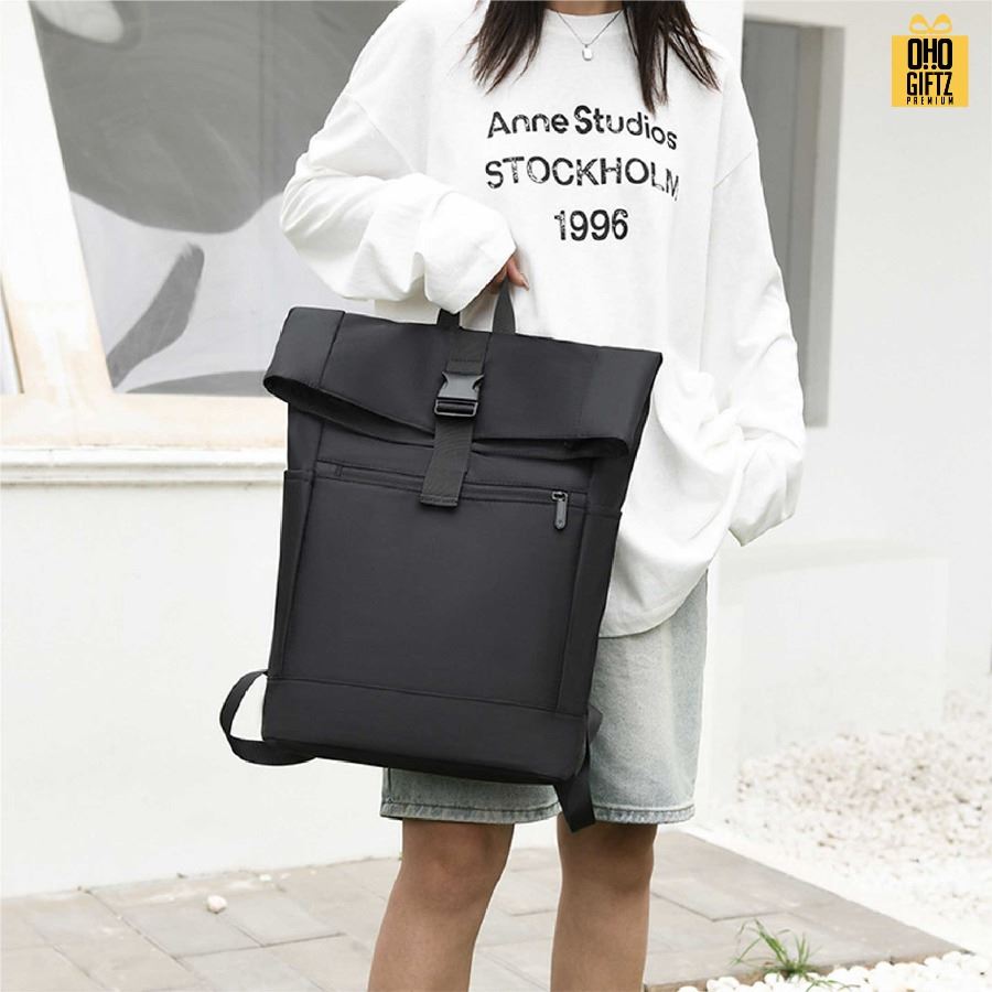 กระเป๋าเป้สะพายหลังไนลอน สกรีนโลโก้ ทำเป็นของพรีเมี่ยม