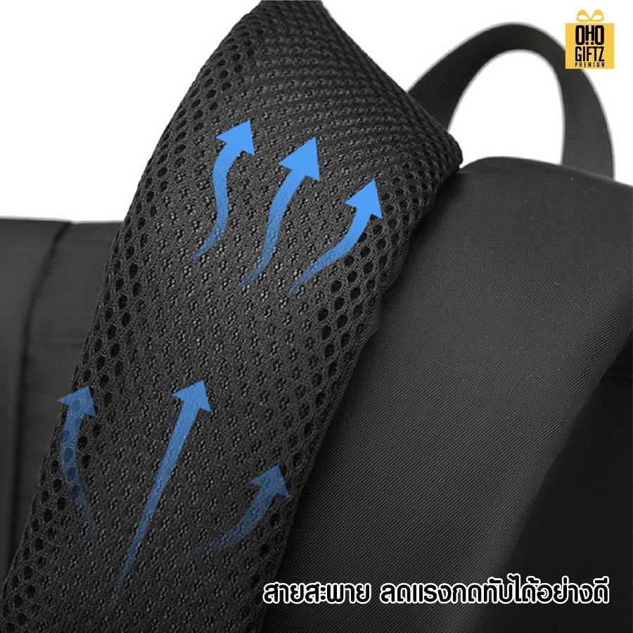กระเป๋าเป้สะพายหลังไนลอน สกรีนโลโก้ ทำเป็นของพรีเมี่ยม