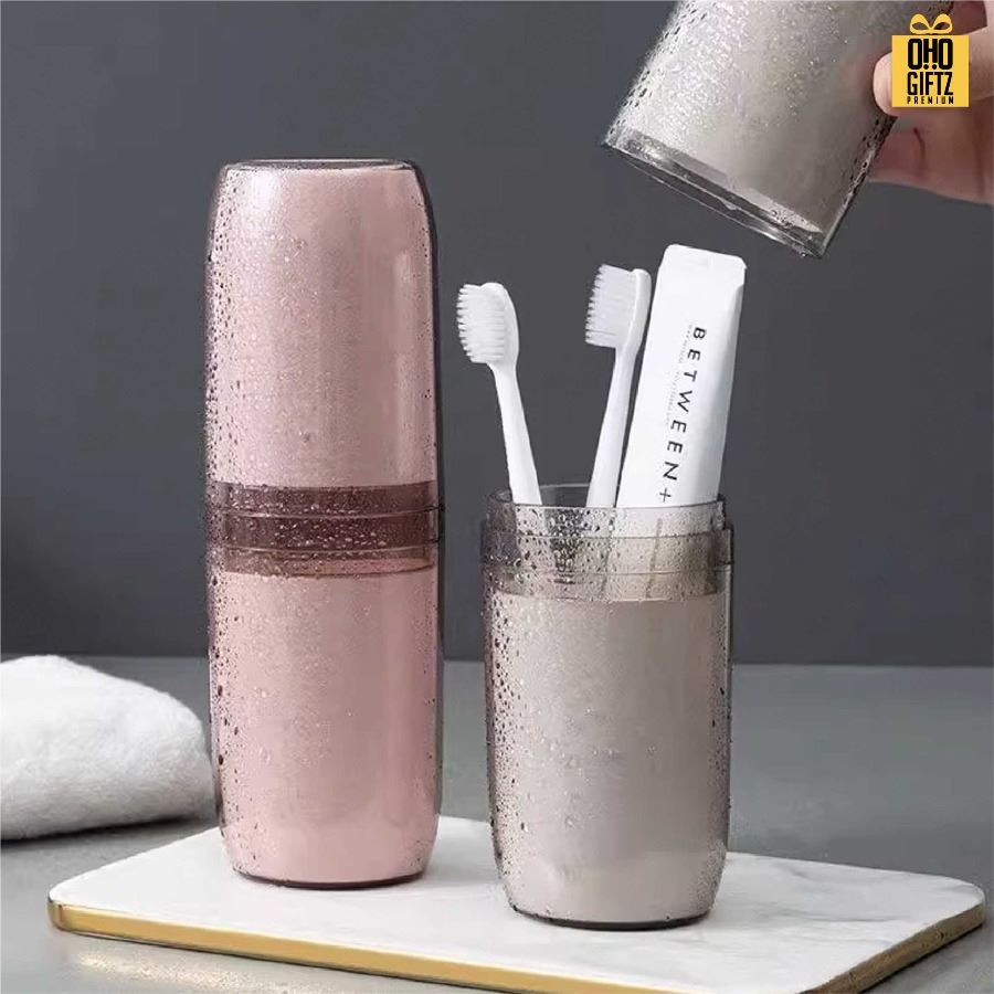 กล่องเก็บแปรงสีฟันแบบพกพา สกรีนชื่อ สกรีนโลโก้ ทำเป็นของพรีเมี่ยมได้