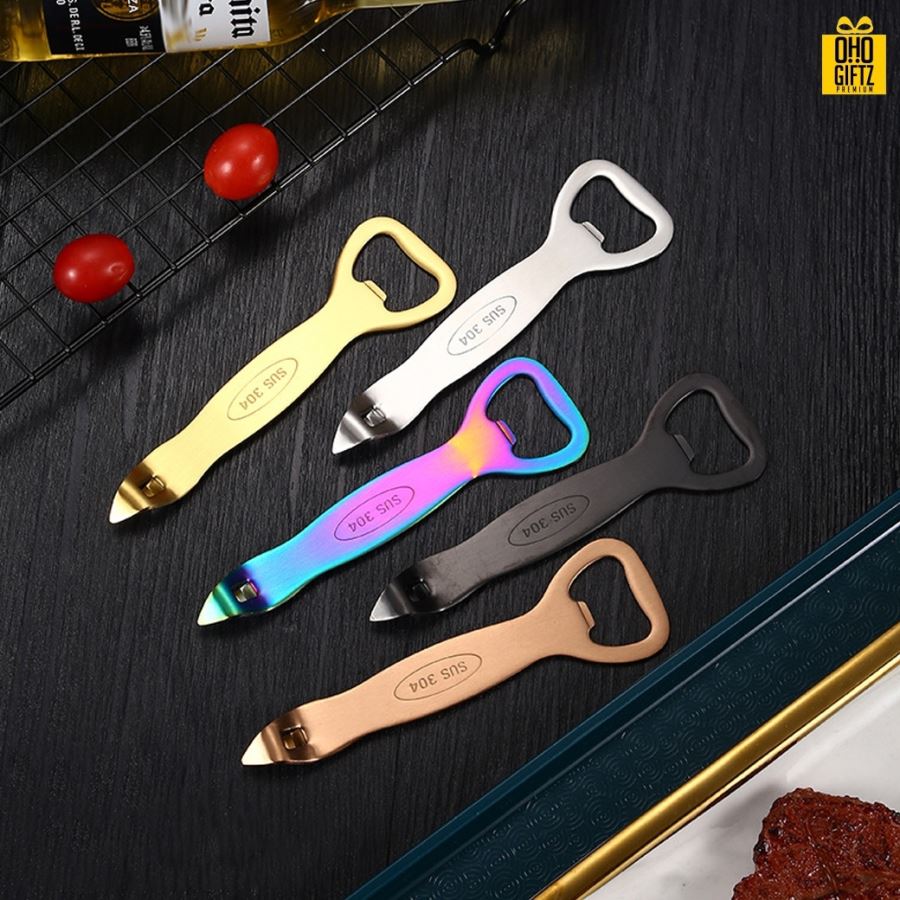 ที่เปิดสแตนเลส สกรีนชื่อ สกรีนโลโก้  ทำเป็นของพรีเมี่ยมได้