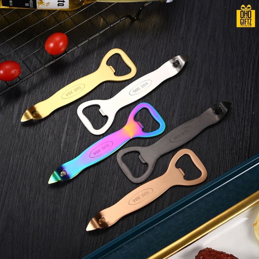 ที่เปิดสแตนเลส สกรีนชื่อ สกรีนโลโก้  ทำเป็นของพรีเมี่ยมได้