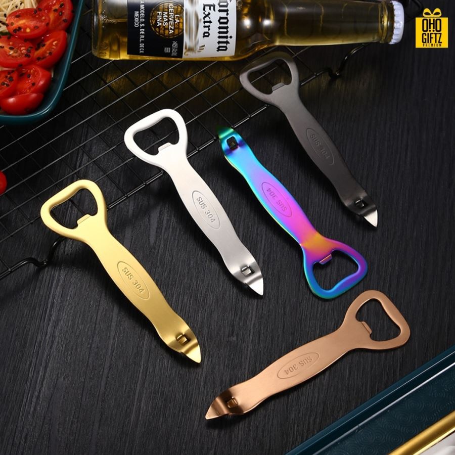 ที่เปิดสแตนเลส สกรีนชื่อ สกรีนโลโก้  ทำเป็นของพรีเมี่ยมได้