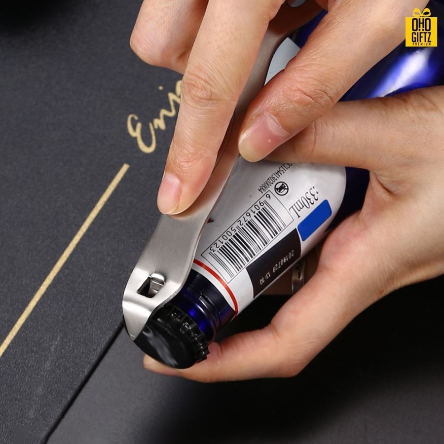 ที่เปิดสแตนเลส สกรีนชื่อ สกรีนโลโก้  ทำเป็นของพรีเมี่ยมได้