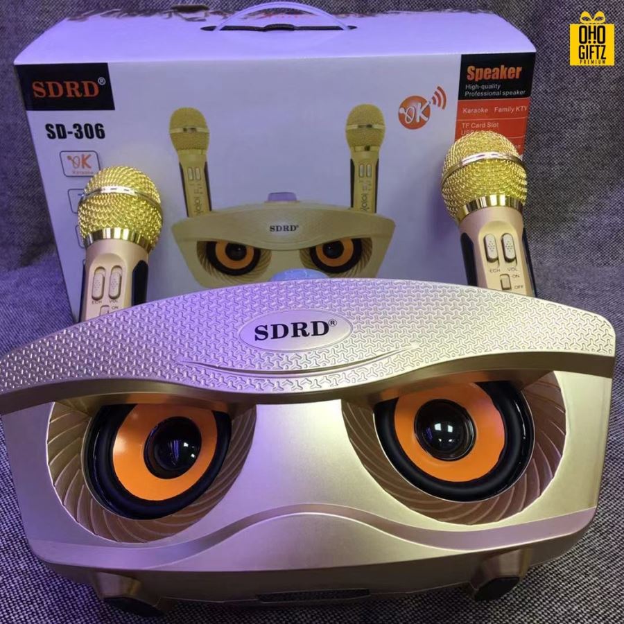 ลำโพงบลูทูธไมโครโฟนไร้สาย สกรีนโลโก้ สกรีนชื่อร้าน ทำเป็นของพรีเมี่ยมได้