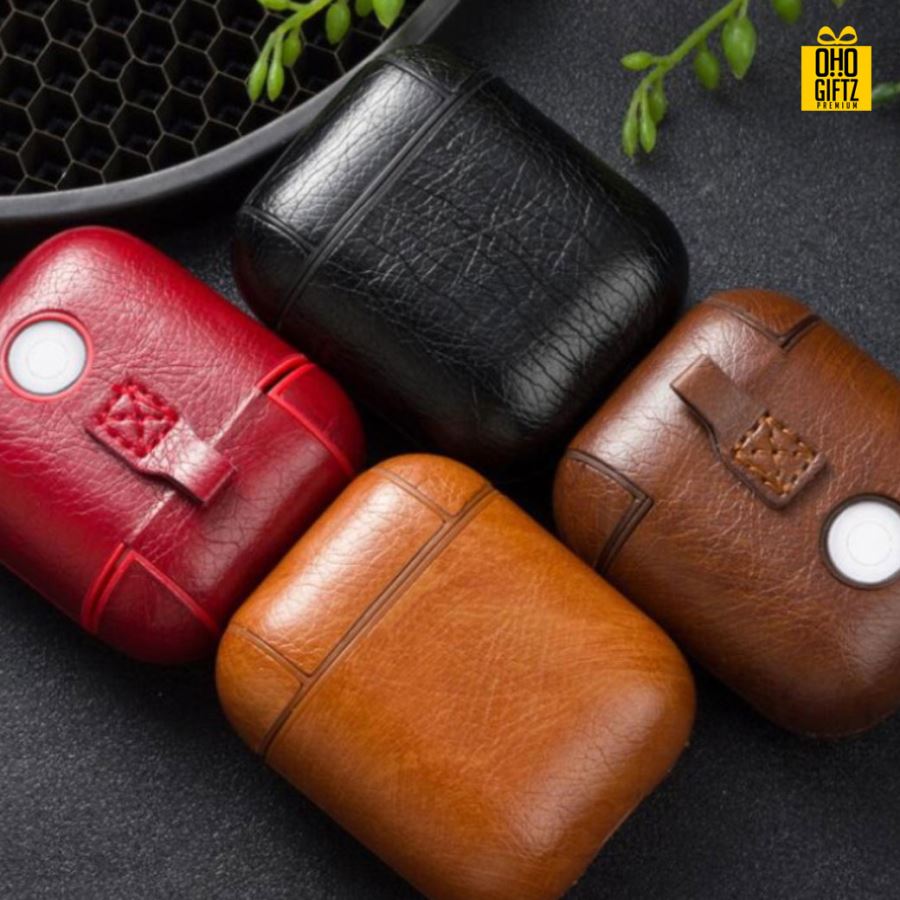 เคส Airpods หนังPC  สกรีนโลโก้ สกรีนชื่อร้าน ทำเป็นของพรีเมี่ยมได้