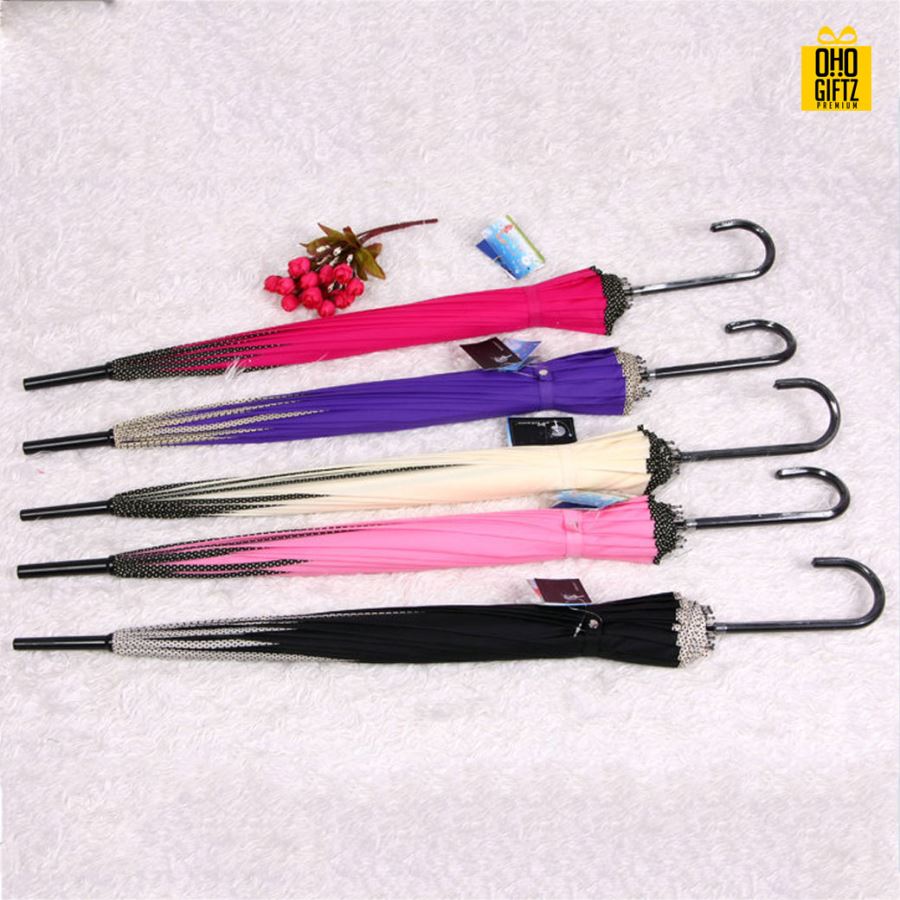 ร่มวินเทจเจดีย์ สกรีนโลโก้ ทำเป็นสินค้าพรีเมี่ยม ของชำร่วย