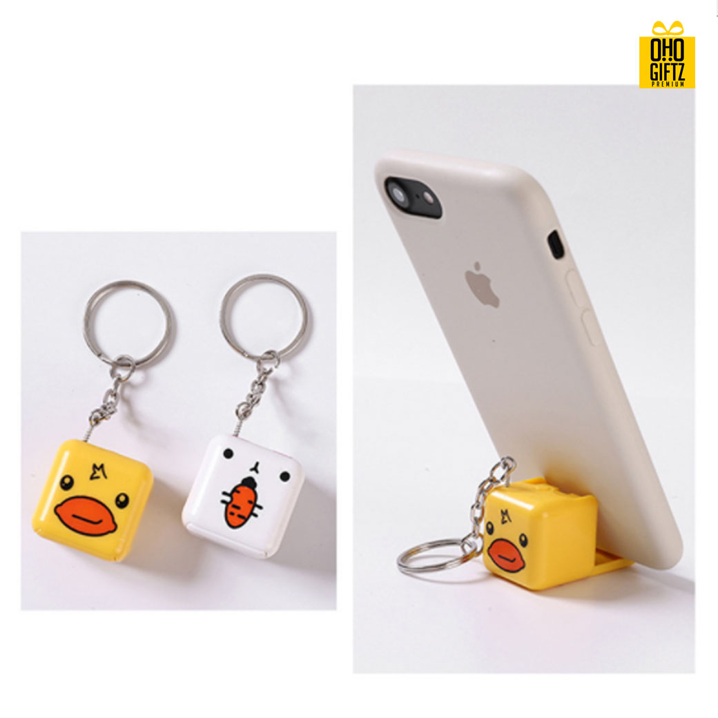 ขาตั้งโทรศัพท์พวงกุญแจ สกรีนโลโก้ ทำเป็นของพรีเมี่ยมได้